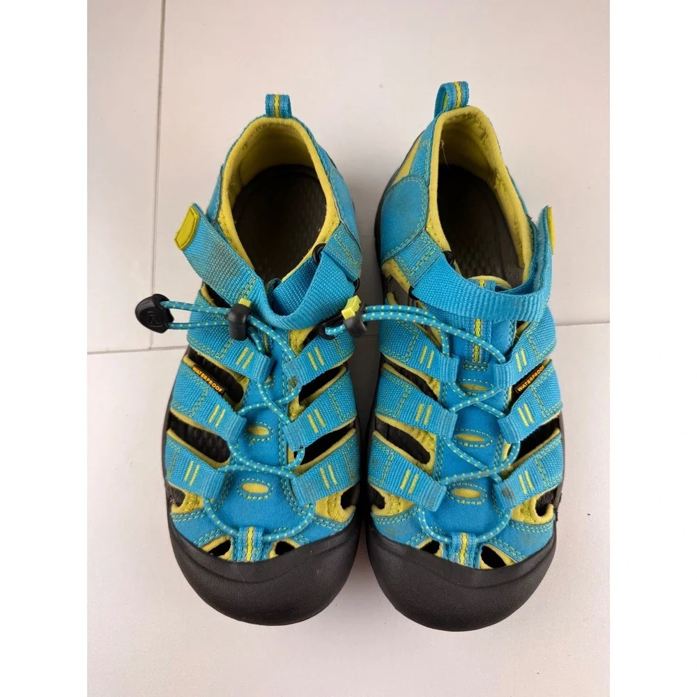KEEN Kids Water Sandals Size 4 Toddler Blue Yellow H2 Newport‎